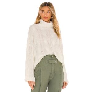 NEW Tularosa Cream Turtleneck Sweater